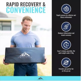 Ice Frontier Portable Ice Bath Tub for Athletes Recovery Outdoor Outdoor Plunge