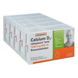 Calcium D3-ratiopharm Forte Effervescent Tablets Pack of 100