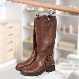 Boot Hanger for Closet with Clips, Space Saving Storage of Boots Leggings Jeans Scarves Hats (10)