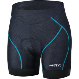 Eco-daily - Pantalones cortos de ciclismo para mujer, 3D, acolchados, para bicicleta, ciclismo, ropa interior