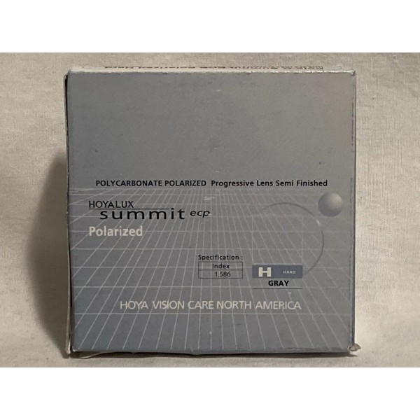 Hoya Summit ECP Poly-C Polarized Progressive Lens Semi Finished Gray