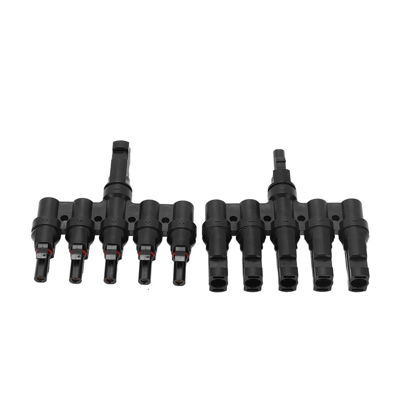 1 Pair Solar Panel Connector T Branch Cable Splitter Coupler