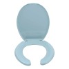 Asiento Con Tapa Redondo Azul Claro Para Wc Exel Eclipse