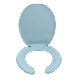 Asiento Con Tapa Redondo Azul Claro Para Wc Exel Eclipse 91