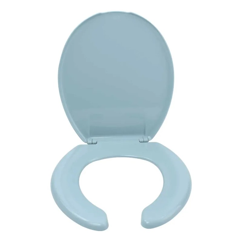Asiento Con Tapa Redondo Azul Claro Para Wc Exel Eclipse