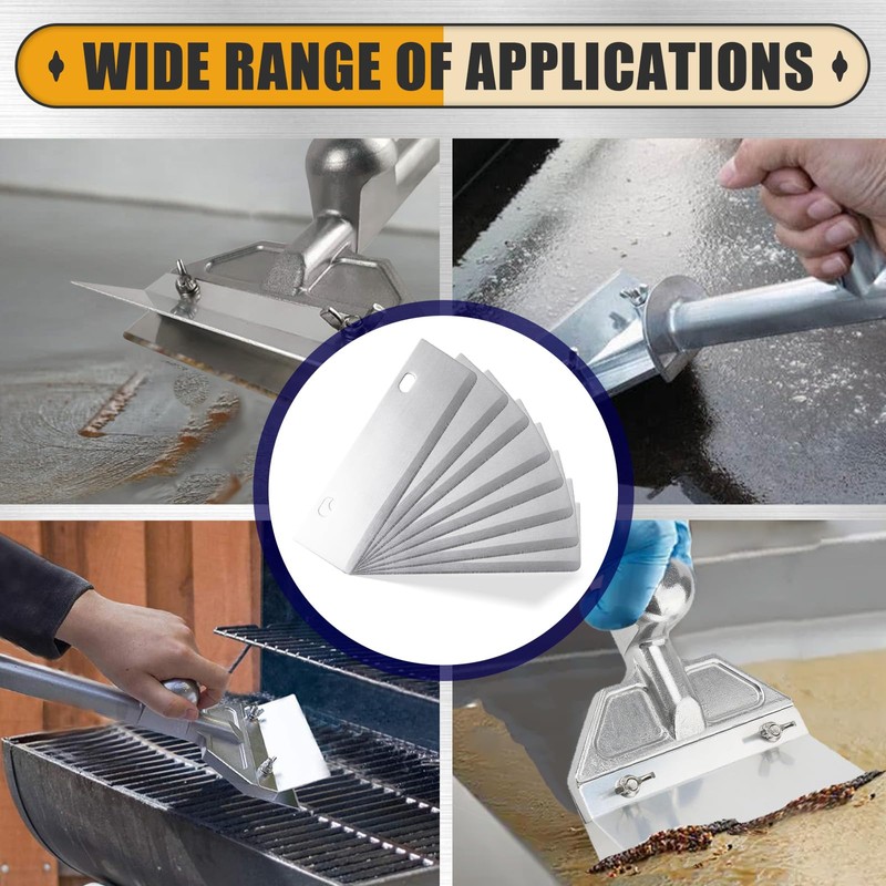 standwme Grill Scraper Blades Replacement - 8 Pack of Stainless