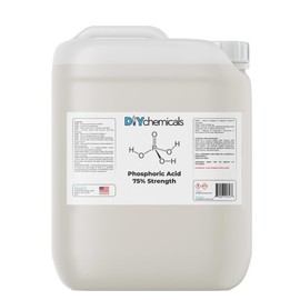 Chemboys DIYChemicals Phosphoric Acid 75% – Rust Remover, Wood Stain Remover, pH Control, High Purity Orthophosphoric Acid for Metal, Fertilizers - Made in USA - 5 Gallon