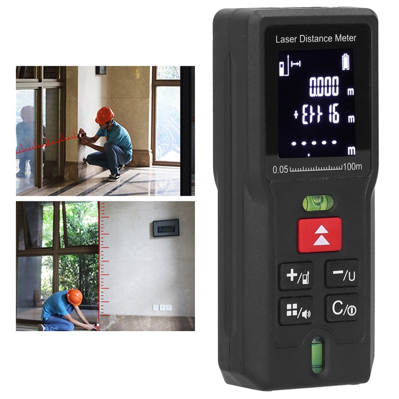 100M Hand‑Held Laser Rangefinder Portable Digital Distance Meter Measuring Tool
