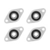 HiPicco Pillow Block Bearing, 4Pcs KPL08 Flange Mounted Pillow Bearings