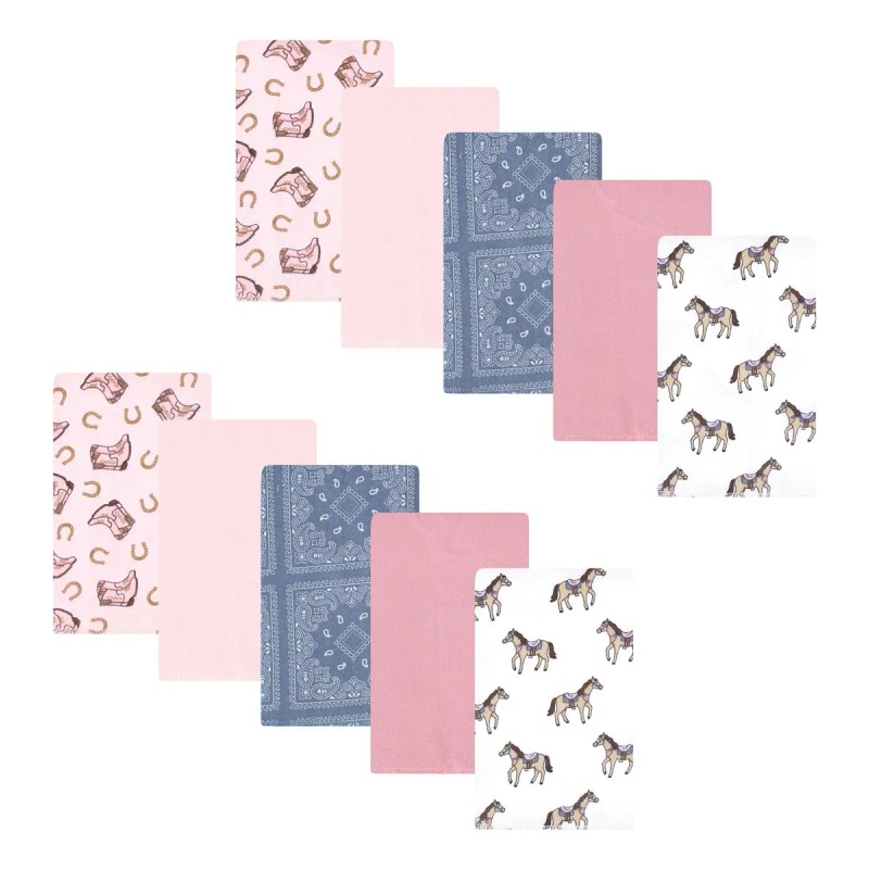 Paños Unisex De Franela De Algodón Para Bebé Vaquera 10