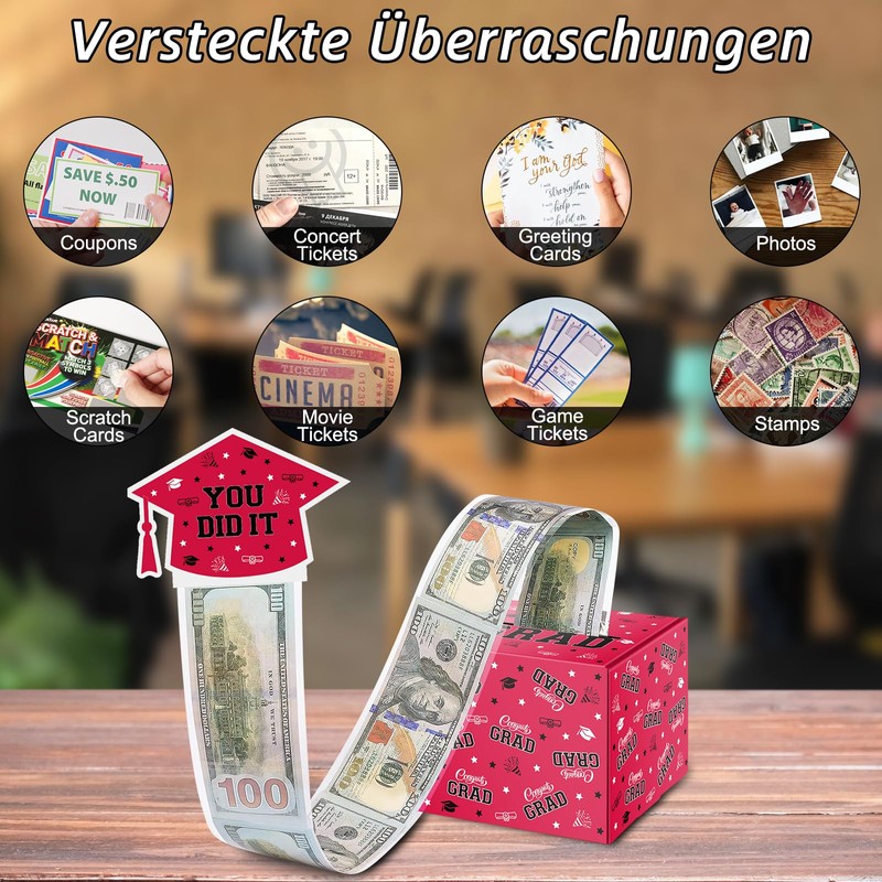 WenmthG Funny Bachelor Gift 2025, Graduation Money Gift, DIY Surprise