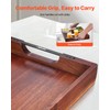 VEVOR Wood Serving Tray, Acacia Wooden Tray Board with Handles,