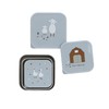 LÄSSIG Snack Box Set of 3 Stainless Steel Tiny Farmer