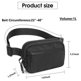 Bum Bag Women's Belt Bag Men Fashion Sports Waist Bags Small Shoulder Bag Women Chest Bag Canvas Crossbody Bag with Adjustable Strap (White)
