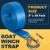 Boat Winch Strap with Hook 2" x 20' – 11,000