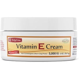 De La Cruz- Crema hidratante con vitamina E para rostro y cuello: cuidado hidratante de la piel para todo tipo de pieles Made i