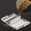 10pcs End Mill Cutter Drill Bits, Titanium Coated End Mill