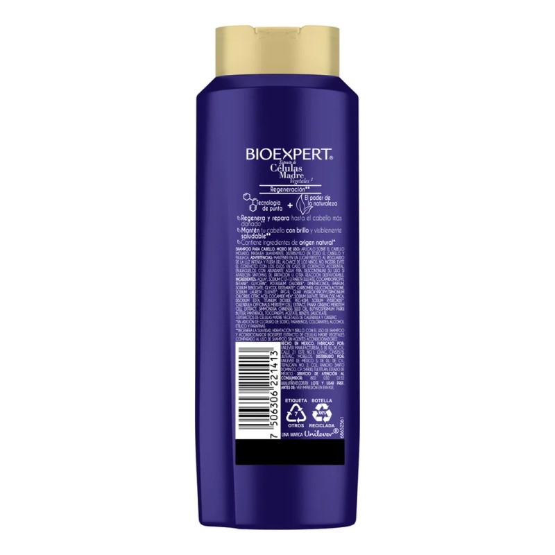 BIOEXPERT Shampoo Células Madres Regeneración 650 ml