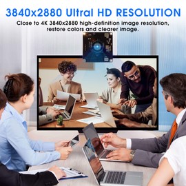 Hotpet 13 Megapixel USB Camera No Distortion Fixed Focus Webcam for Industrial HD 13 MP Webcam with Dual Microphone Sony IMX214 Sensor USB Camera for Computer PC Laptop Desktop,Support Most OS