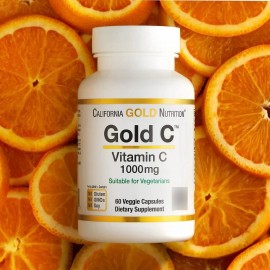 Vitamina C 1000mg 60 Caps California Gold Nutrition U.s.a. Sabor Sin sabor