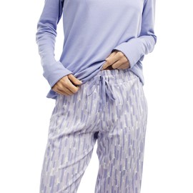 jijamas Incredibly Soft Pima Cotton Women's Pajamas Set The Shooting Star in Lavender M