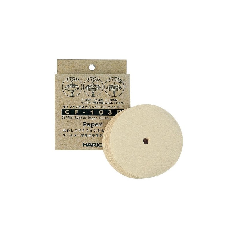HARIO CF-103E Paper Filter for Siphon (100 Sheets)