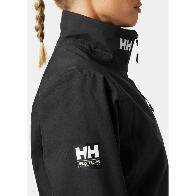 Helly-Hansen Women's Crew Jacket 2.0, 990 Black, Medium