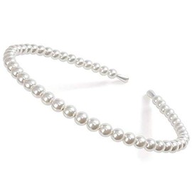 Aeyistry 3 PCS Pearl Hair Bands for Women Imitation Pearl Headband Lady Full Pearl Bead Fashion Stylish Headband Wedding Party Bridal Hair Hoop