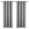 YGO Thermal Insulated Blackout Curtains for Living Room Grommet Top