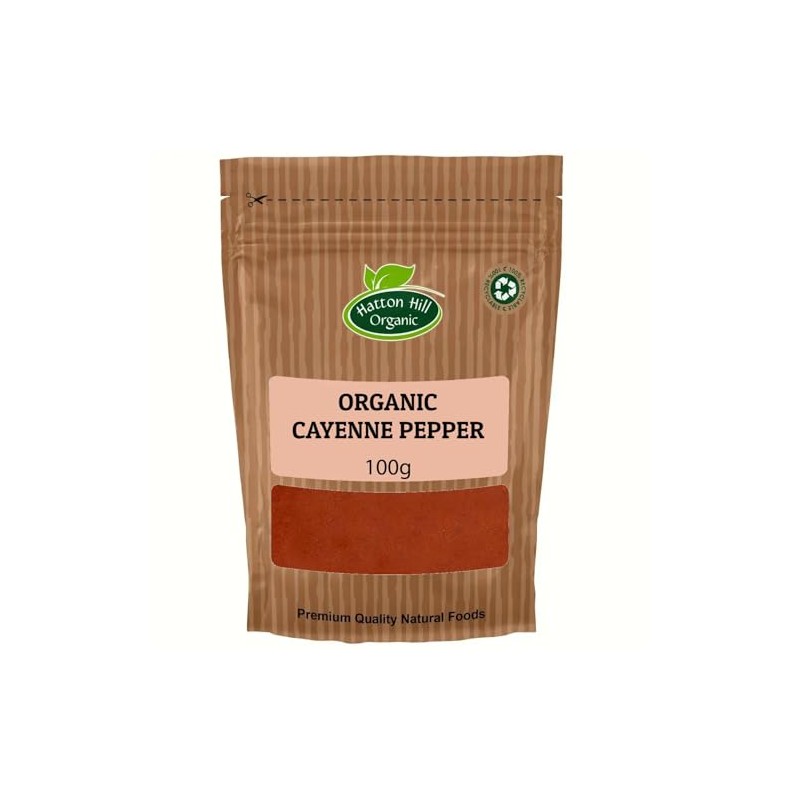 Organic Cayenne Pepper 100g by Hatton Hill | Cayenne Pepper