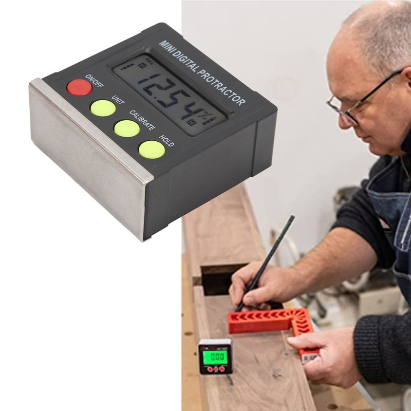 Digital Angle Finder Gauge High Accuracy 4 Botton Electronic Level