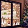 AnyDesign 9 Sheet Christmas Window Clings White Xmas Tree Snowflake