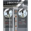 INNOWARMER 8.8ft Rain Chains for Gutters Outside, Rain Catcher Chain