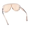 Bold Oversized Shield Thick Plastic Retro Racer Fashion Sunglasses All