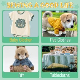 Handheld Sewing Machine, Mini Pet Clothes Sewing, Portable Hand Sewing Machine for Beginners, Home & Travel Quick Repairs Electric Hand Held Sewing Device for Fabric Clothing Kids Cloth Pet Clothes