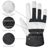 KKOYING 2 Pair Pack Leather Work Gloves, Goatskin Work Gloves,