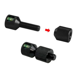 Flylin 2 Pcs Two Hole Pins Set, 1-1/8 " Diameter Aluminium 2 Hole Flange Alignment Pin, Black Flange Aligners Replacement for Car Ship Large Machinery (02)