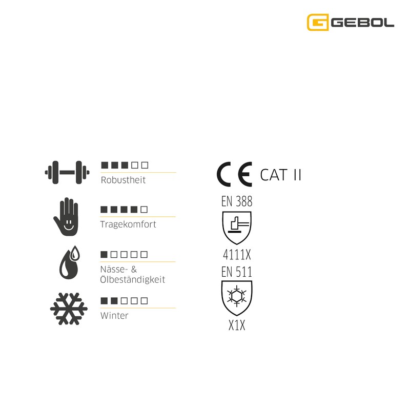 Gebol - Winter Lite Touch Perfect Fit Winter Work Gloves