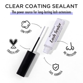 BEYELIAN Lash Sealer, Lash Sealant for Eyelash Extensions Eyelash Coating for Cluster Lashes Lash Bonder Long-Lasting Retention and Eyelash Healthy Growth, 5g