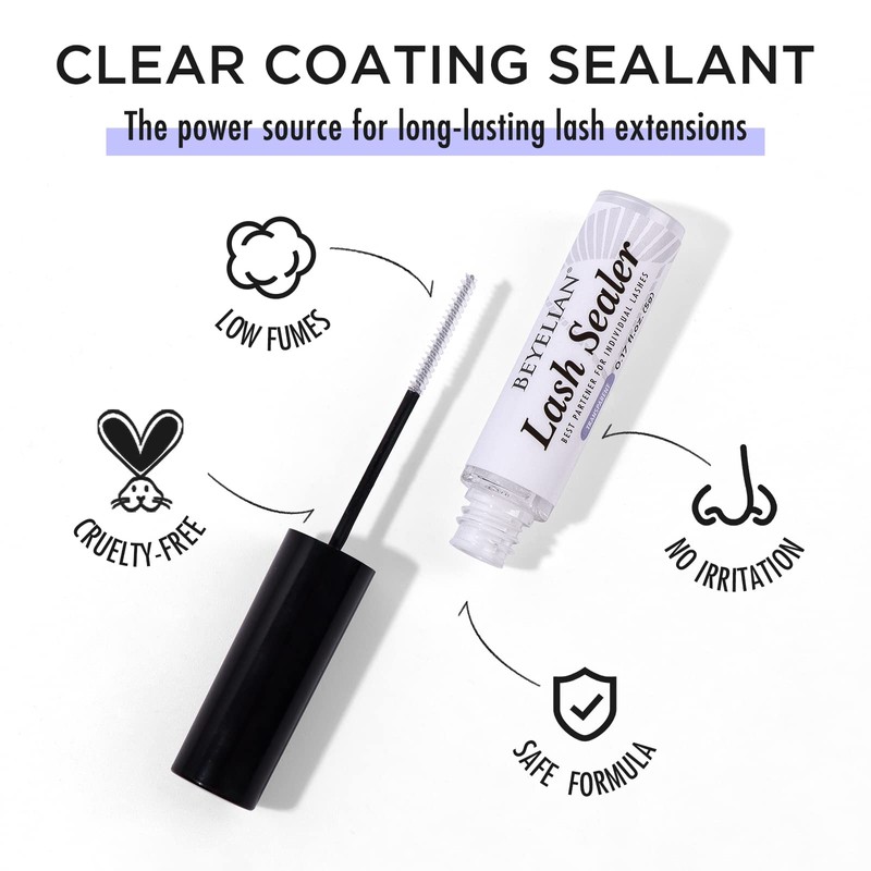 BEYELIAN Lash Sealer, Lash Sealant for Eyelash Extensions Eyelash Coating