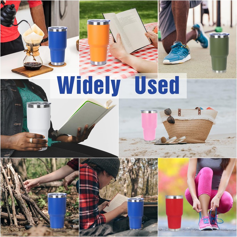 Muka 30 Oz. Stainless Steel Tumbler, Durable Powder Coated Insulated