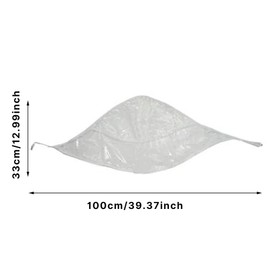 eMKay® Pack of 3 Clear Plastic Rain Hood with Visor – Foldable Reusable Waterproof Rain Hat with Tie Front and Net Lining for Hair Protection – Portable Transparent Rain Cover for Women