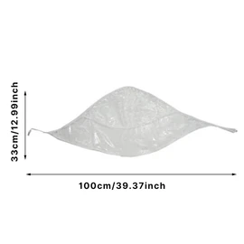 eMKay® Pack of 3 Clear Plastic Rain Hood with Visor – Foldable Reusable Waterproof Rain Hat with Tie Front and Net Lining for Hair Protection – Portable Transparent Rain Cover for Women