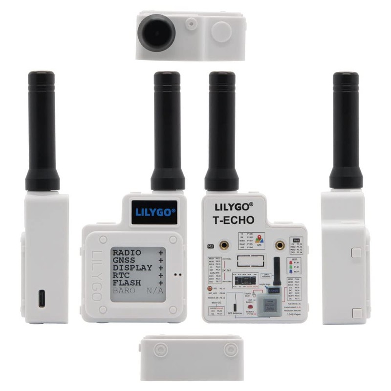 LILYGO T-Echo Meshtastic 915MHz LoRa SX1262 Wireless Module NRF52840 GPS