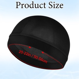 Kifmurase 4 Pcs Silky Stocking Wave Caps, Elastic Silky Hair Cap for 360 Waves for Men Women, Wave Compression Cap with Black and Navy Blue for Maintaining Wavy Hairstyles Exercise Showering Sleeping