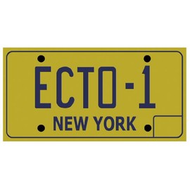 Ghostbusters: ECTO-1 License Plate Replica