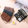 GAEKEAO Leather Credit Card Holder Wallet for Women RFID Blocking