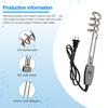 1 Pcak Immersion Heater, Submersible Water Heater，1000W-110V Portable Electric Immersion