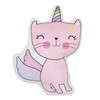Everything Kids Caticorn Girl Power & White Decorative Pillow, Pink,
