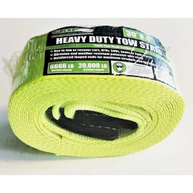 GRIP TOOLS 4" x 30' HEAVY DUTY RECOVERY TOW STRAP 20,000LB 30 FOOT 30FT 23036